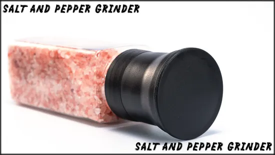 Мельницы для соли и перца 250 мл 350 мл, пластиковый контейнер, регулируемая керамическая прозрачная бутылка для ПЭТ, квадратная мельница для перца
