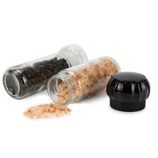 Мельница для соли и перца Favorable Products, стеклянная банка 100 мл и пластиковая мельница