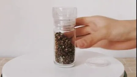 Стеклянная бутылка для специй 4 унции, квадратная банка для приправ 120 мл с деревянной крышкой для соли и перца