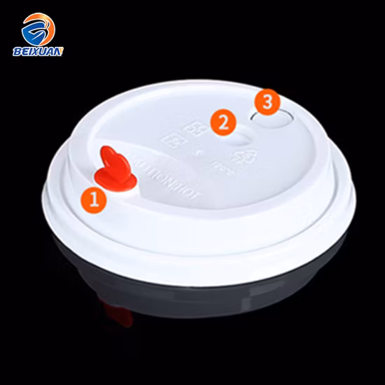 Оптовая популярная белая пластиковая крышка для одноразового стаканчика для чая с молоком